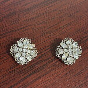 Vintage Lisner Rhinestone Earrings